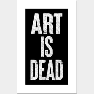 Art Is Dead /// Typography Statement Design Posters and Art